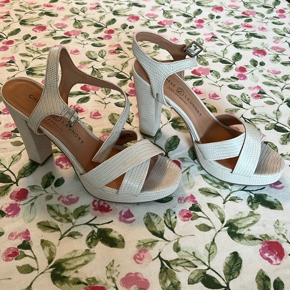 Chinese Laundry light beige high-heeled shoes - Picture 1 of 6